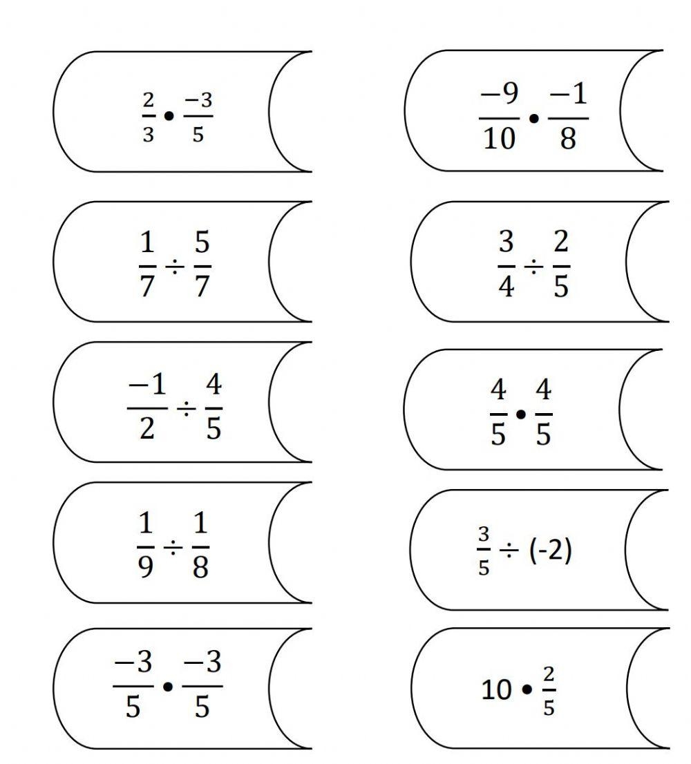 Multiplying And Dividing Rational Numbers Worksheet Download 