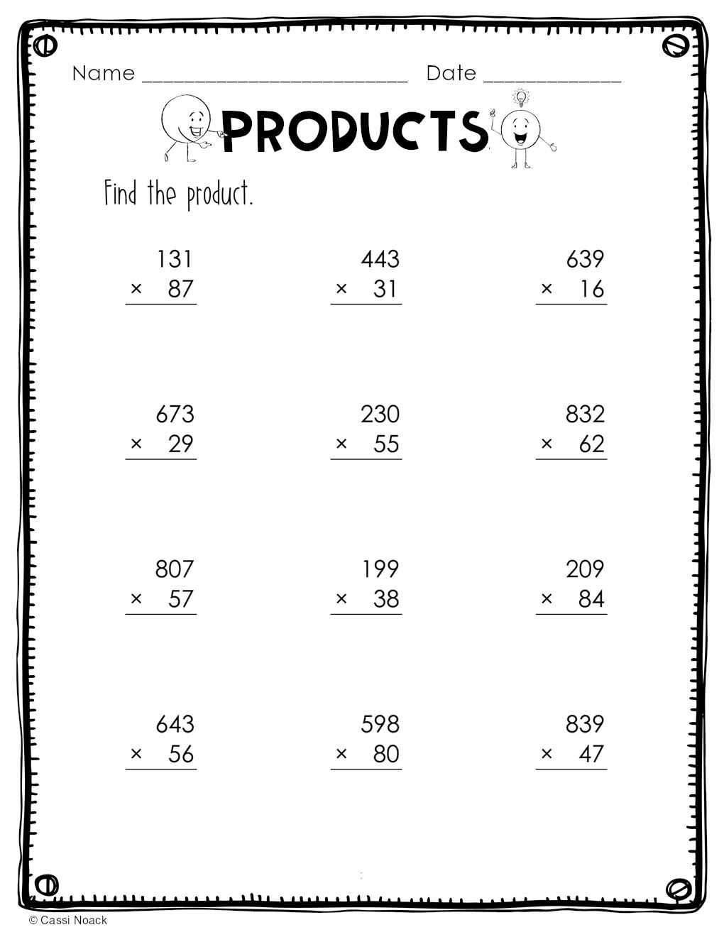 Multiplying Big Numbers Products Minds In Bloom Unlimited