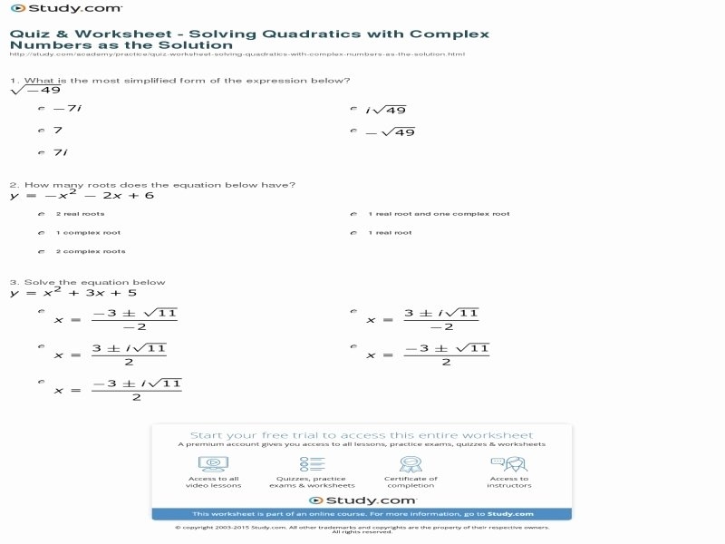 Multiplying Complex Numbers Worksheet Luxury Multiplying Plex Numbers