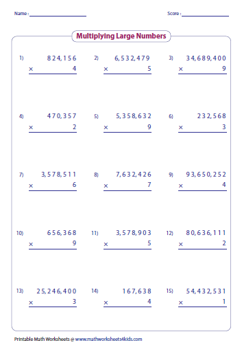 Multiplying Large Numbers Worksheet Pdf AlphabetWorksheetsFree