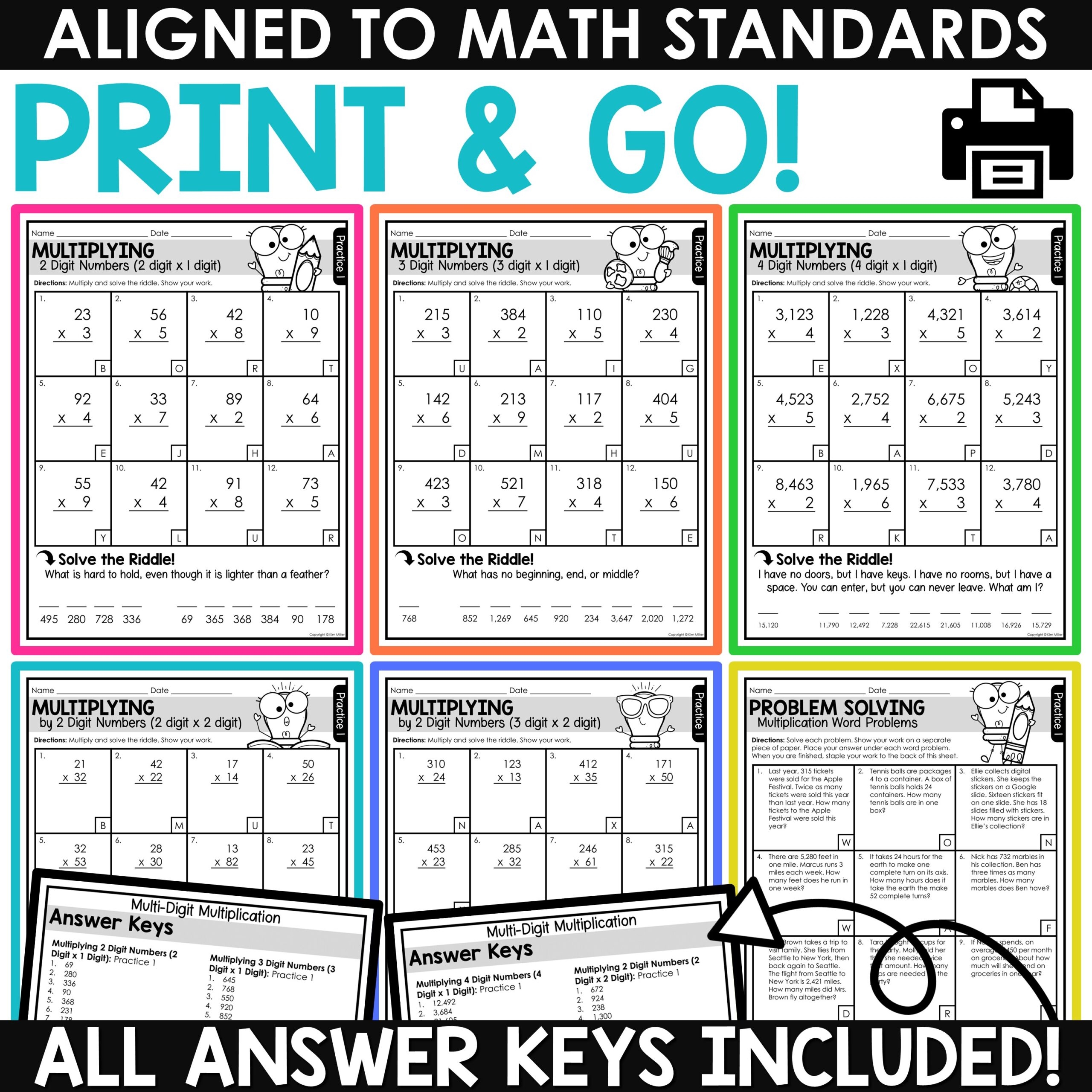 Multiplying Whole Numbers By 1 000 A Worksheets Library