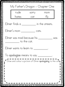 My Father 39 s Dragon Adapted Chapter Activities By ILoveMyJob TpT