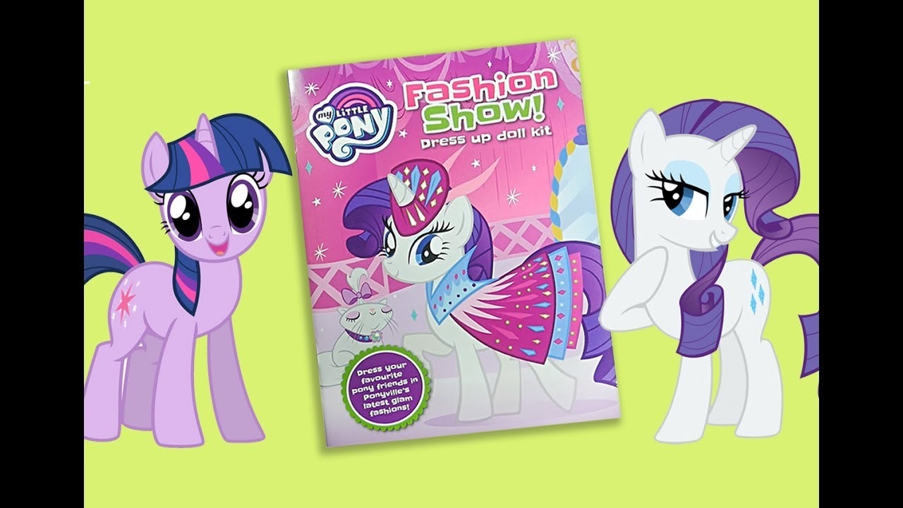 My Little Pony Activity Book MLP Fashion Show Dress Up Kit