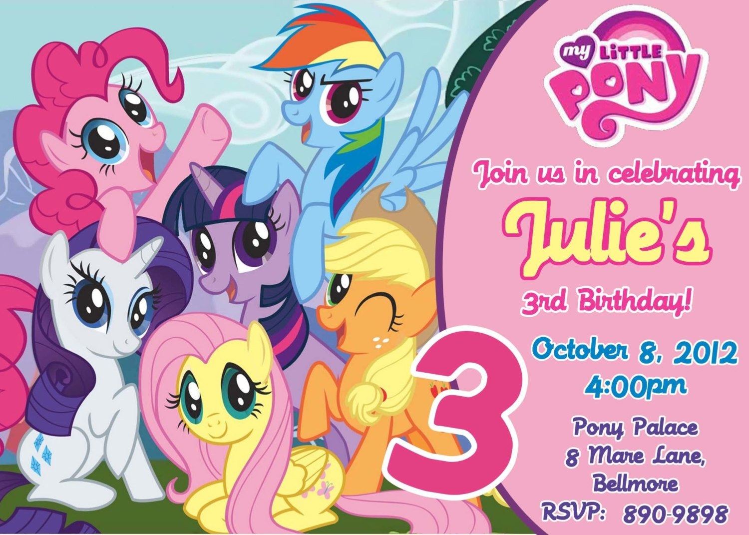 my little pony birthday activities printables