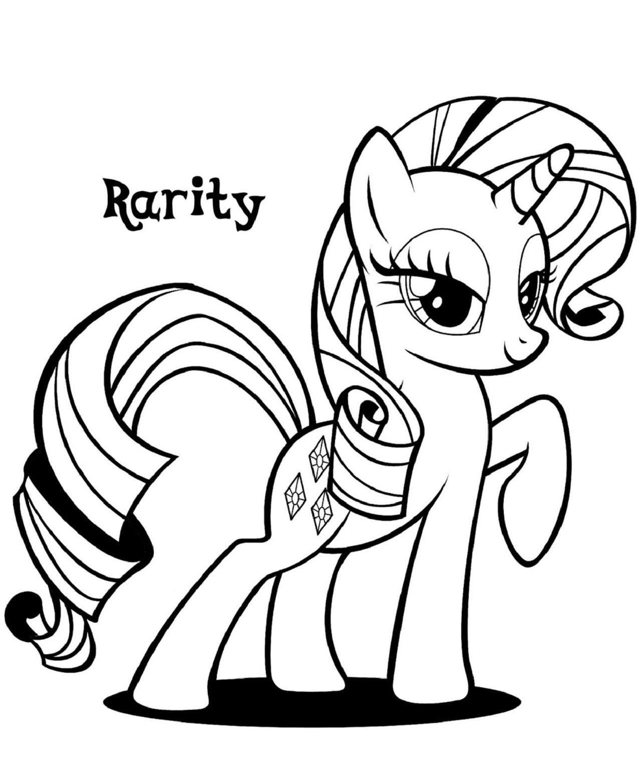 My Little Pony Coloring Pages Free Printable Pony Coloring Little Pages 