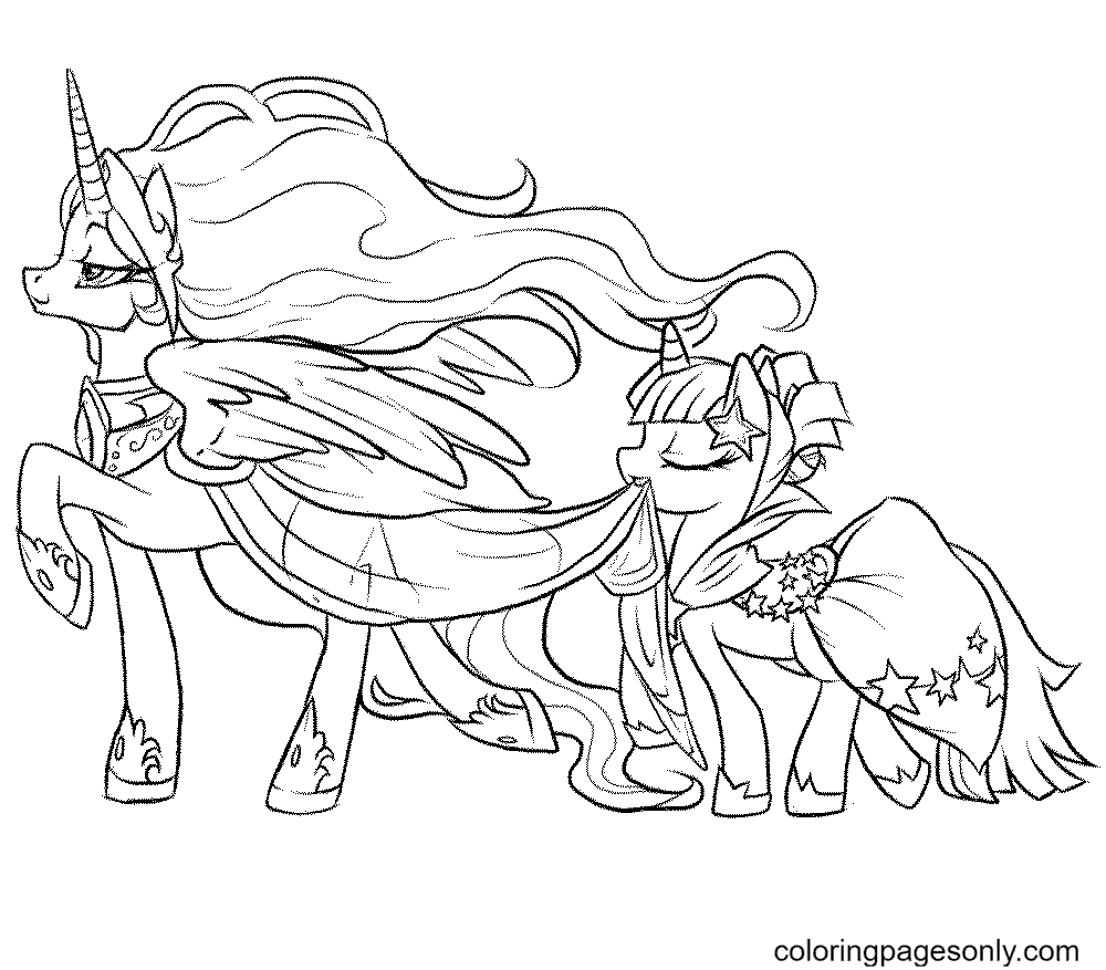 My Little Pony Friendship Is Magic Printable Coloring Page Free 
