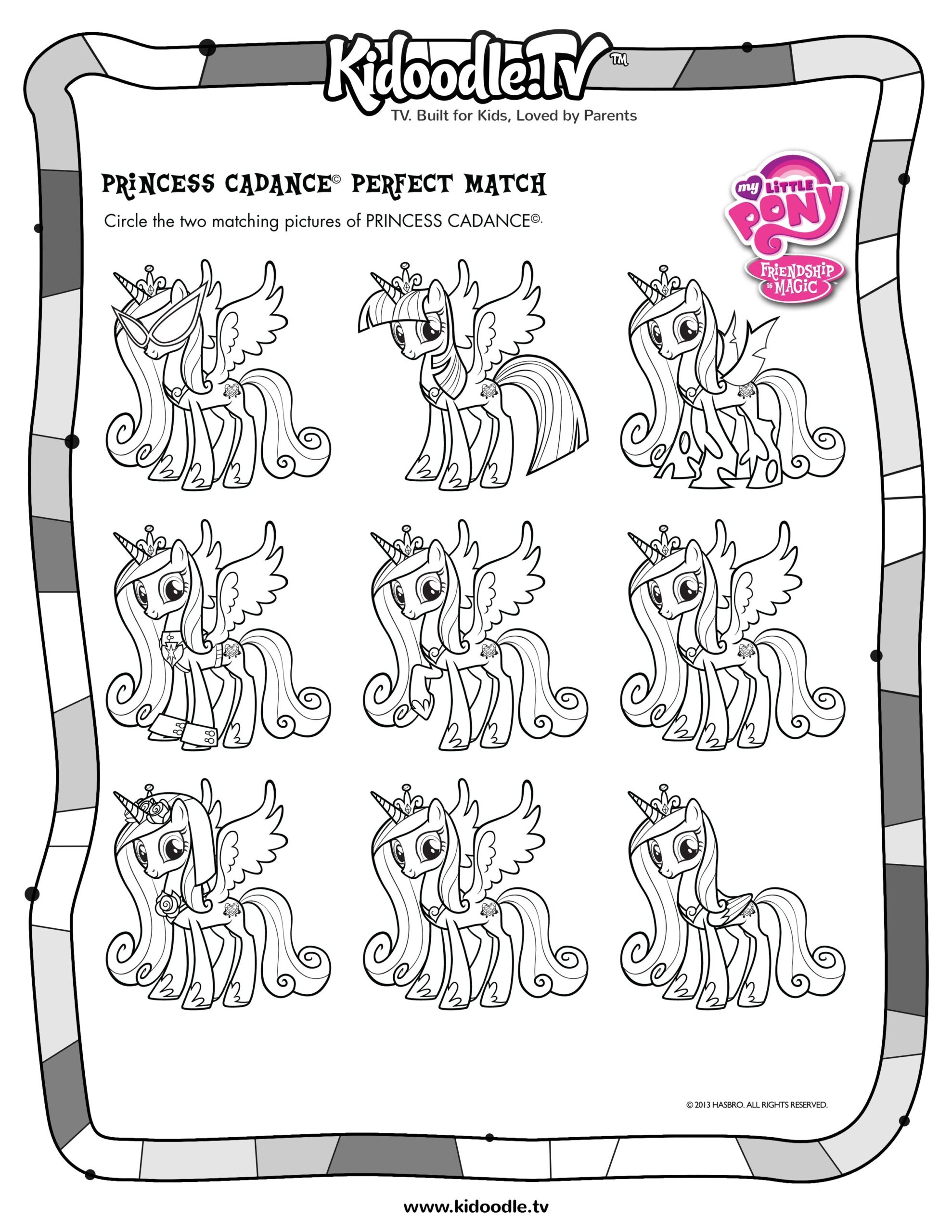 My Little Pony Printable Activities Printable Word Searches