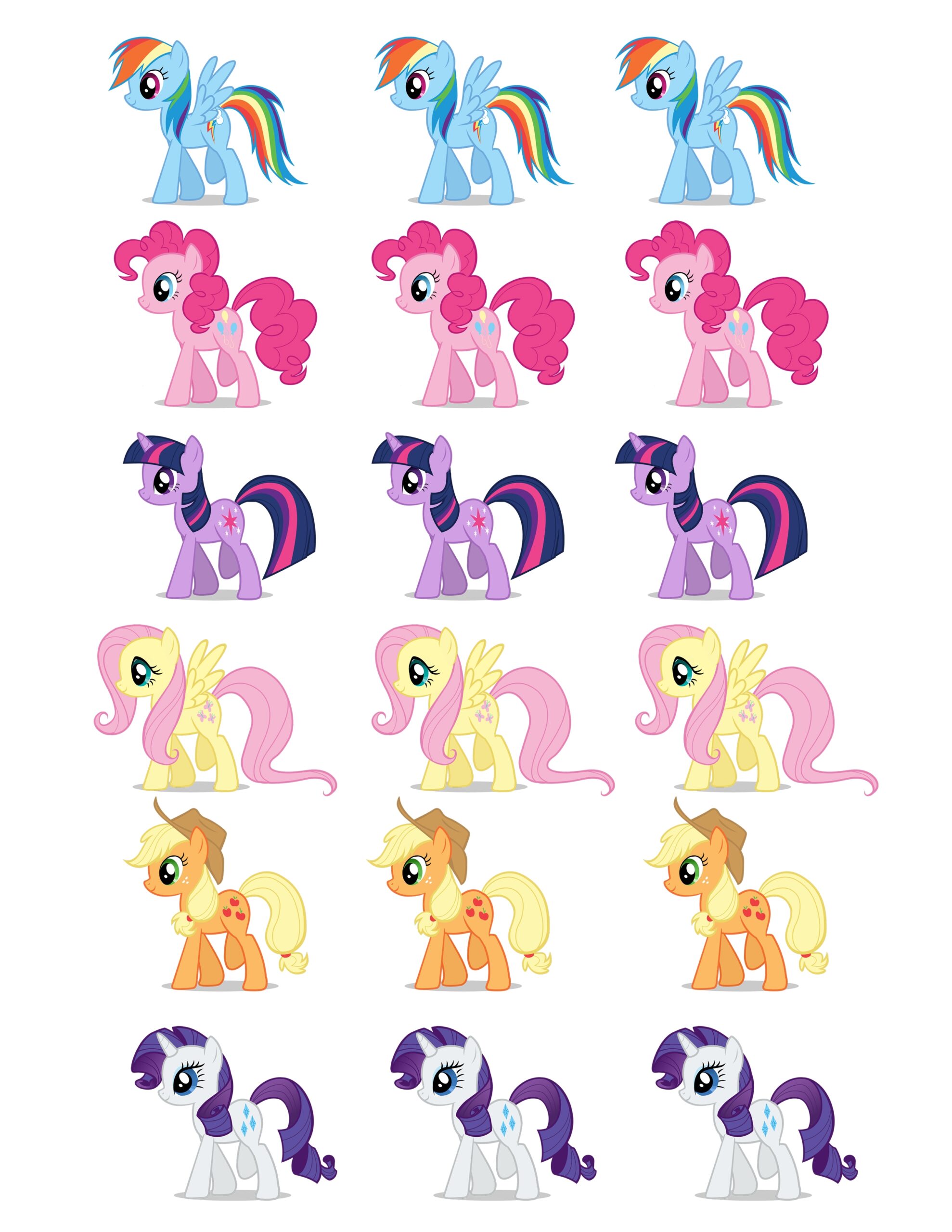 My Little Pony Printable Cutouts