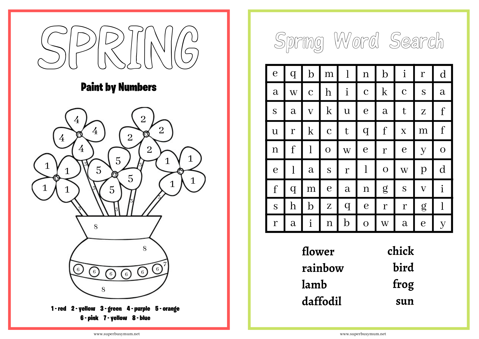 free activity book printable