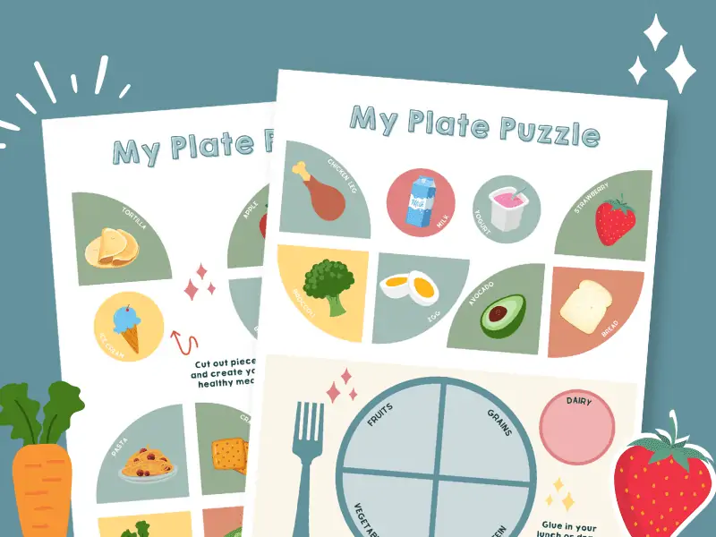 MyPlate Kids Printable Activity Sheet Ultimate Scouts