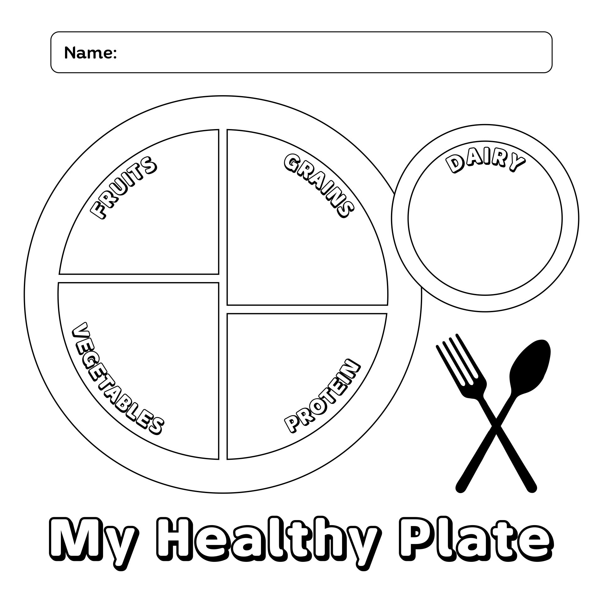 MyPlate Sheet 10 Free PDF Printables Printablee