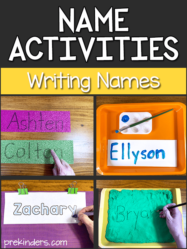 Name Writing Practice Activities For Preschoolers PreKinders 