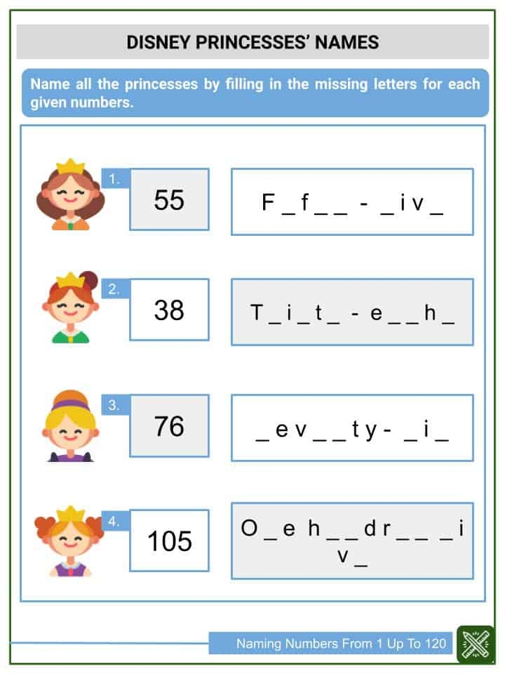 Naming Numbers Worksheet AlphabetWorksheetsFree