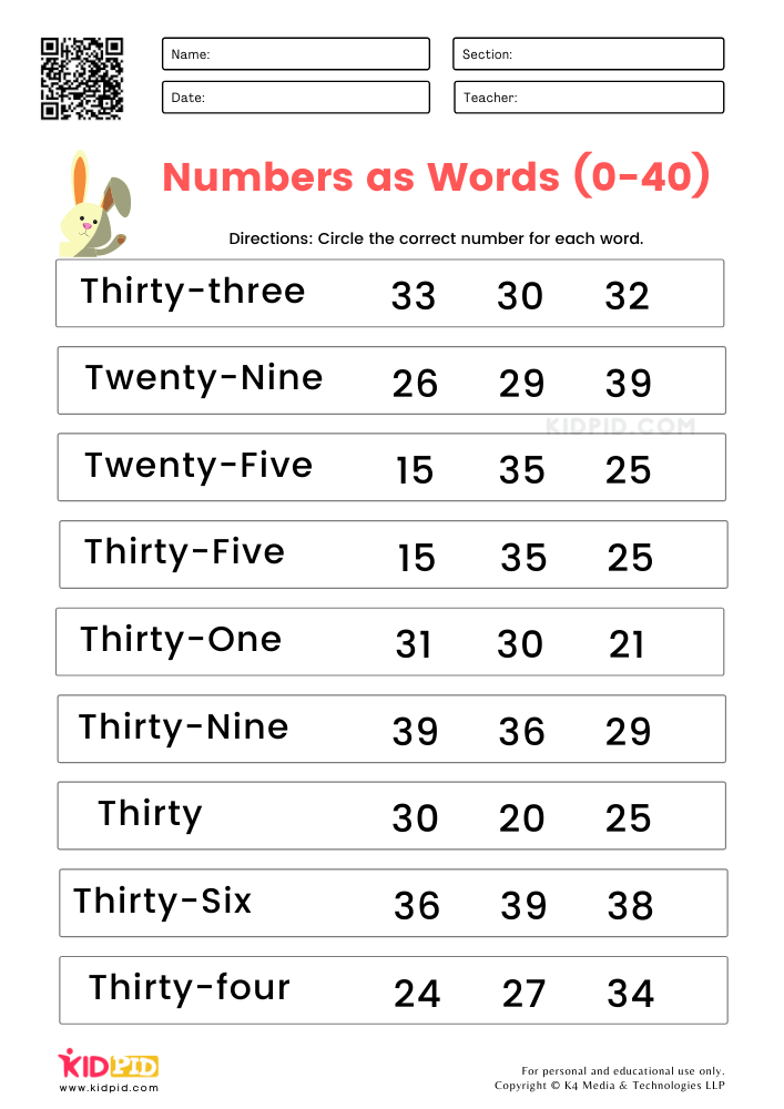 Naming Numbers Worksheet AlphabetWorksheetsFree