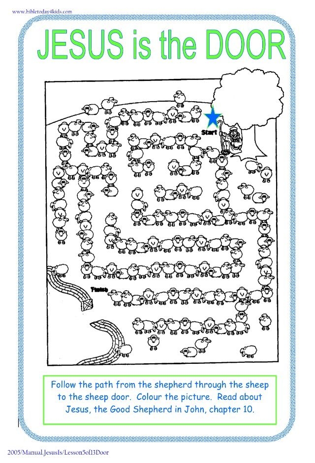 Narrow Door Sunday School Activities Free Printables Free Printable