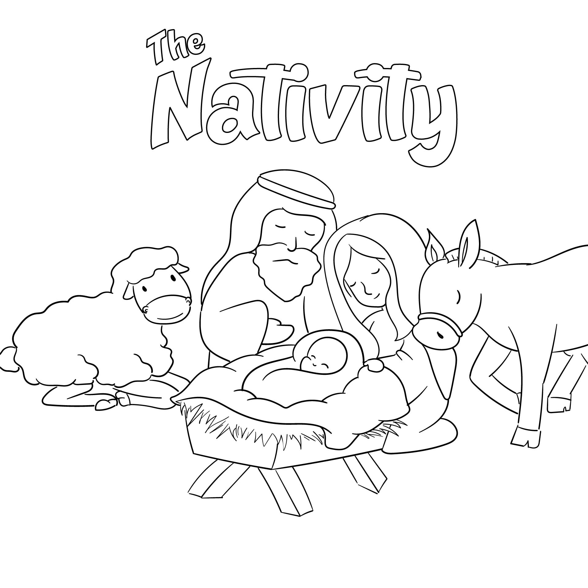 printable nativity story in pictures