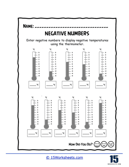 Negative Numbers Worksheets 15 Worksheets Worksheets Library