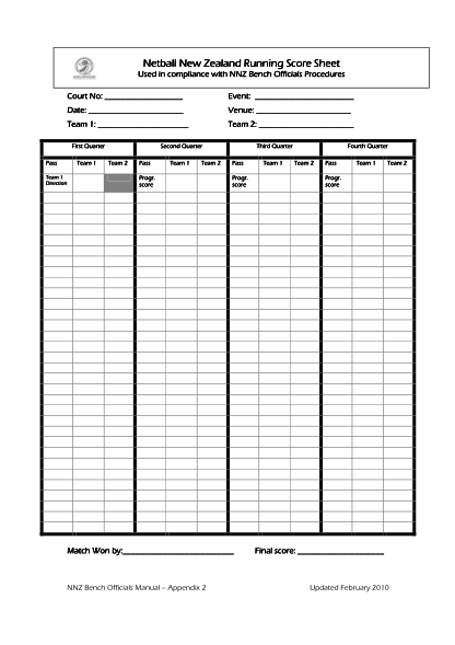 Netball Score Card Printable Vrogue co