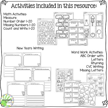 new years printable activities 2020