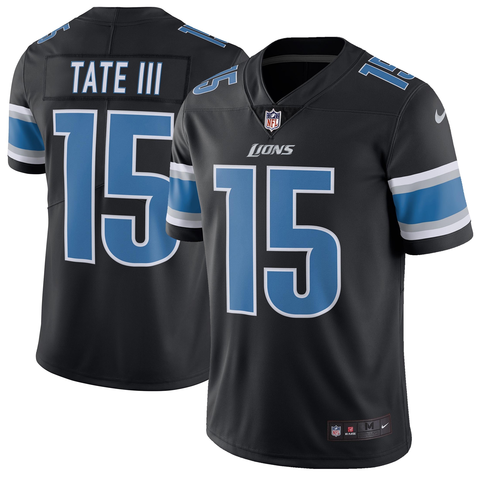 Nike Golden Tate Detroit Lions Black Color Rush Limited Jersey