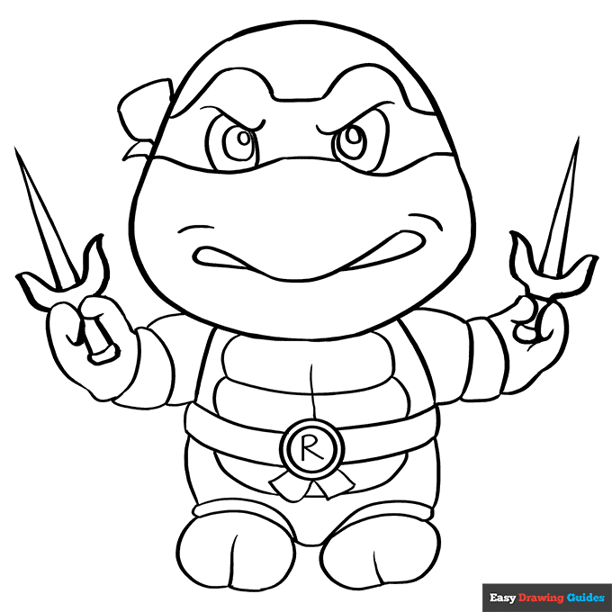 Ninja Turtle Coloring Pages Printable Prntbl concejomunicipaldechinu 