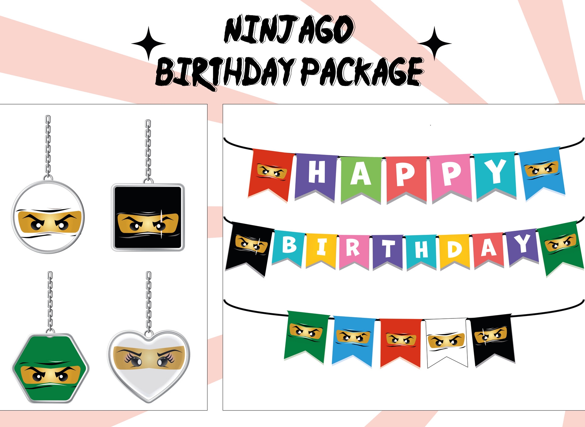 Ninjago Party 12 Free PDF Printables Printablee