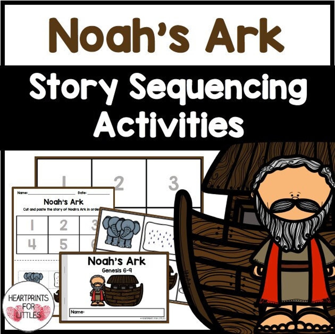 noah's ark sequencing activity free printables