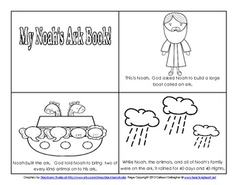Noah 39 s Ark Preschool Math And Literacy Activities TpT