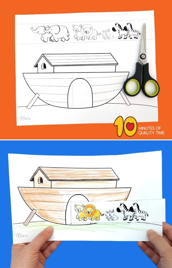 Noah 39 s Ark Printable Craft