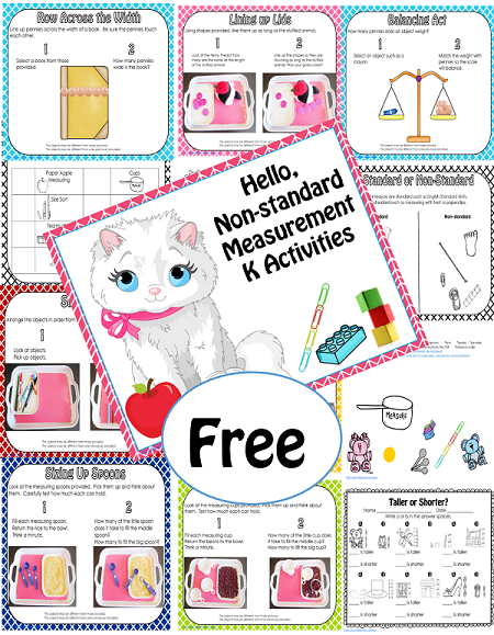Non standard Measurement Activities PDF