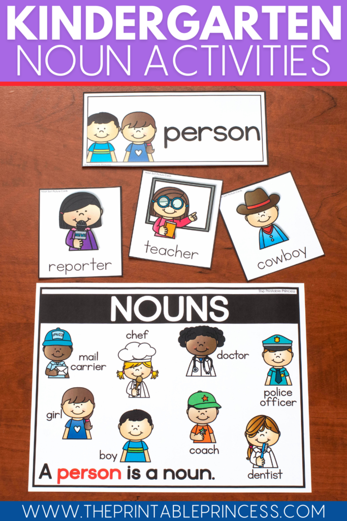 Noun Activities Kindergarten