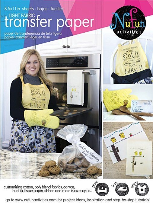 Nufun Activities Inkjet Printable Iron On Heat Transfer Paper