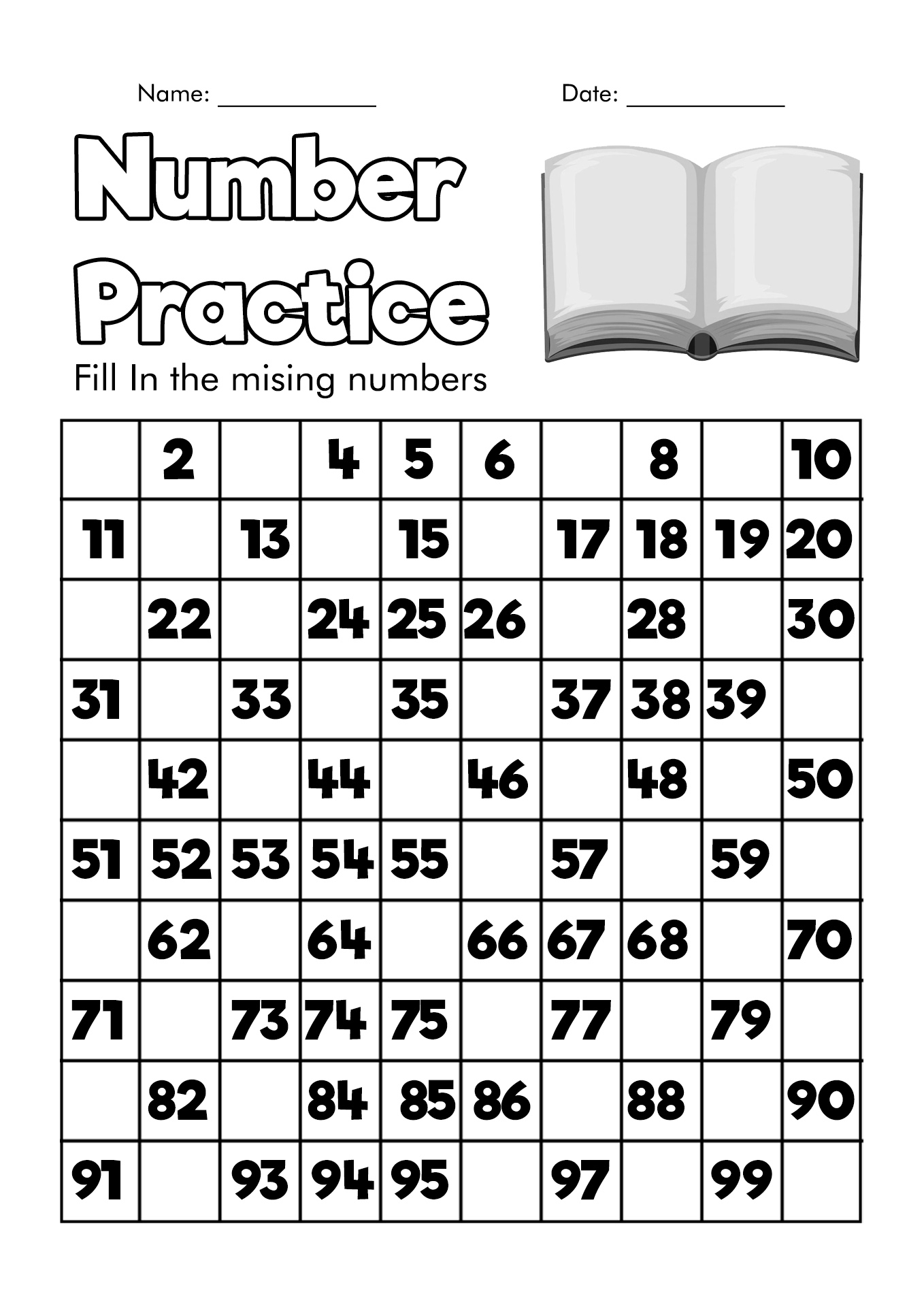 Number 100 Template Printable Sticker Activity Free Printable Template