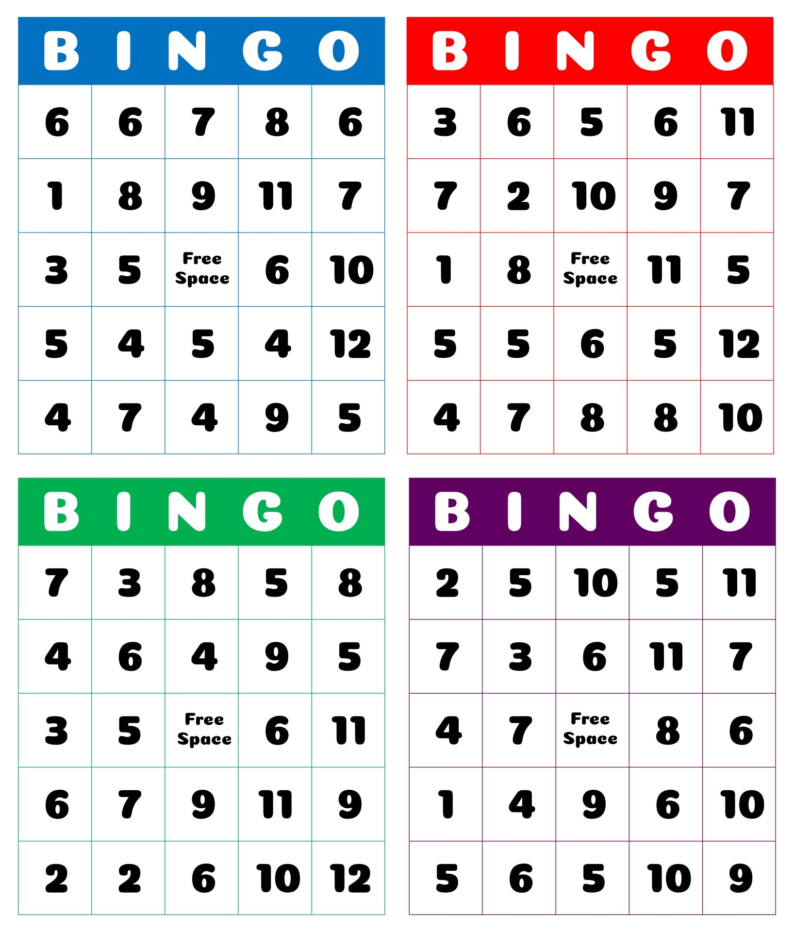 Number Bingo 10 Free PDF Printables Printablee