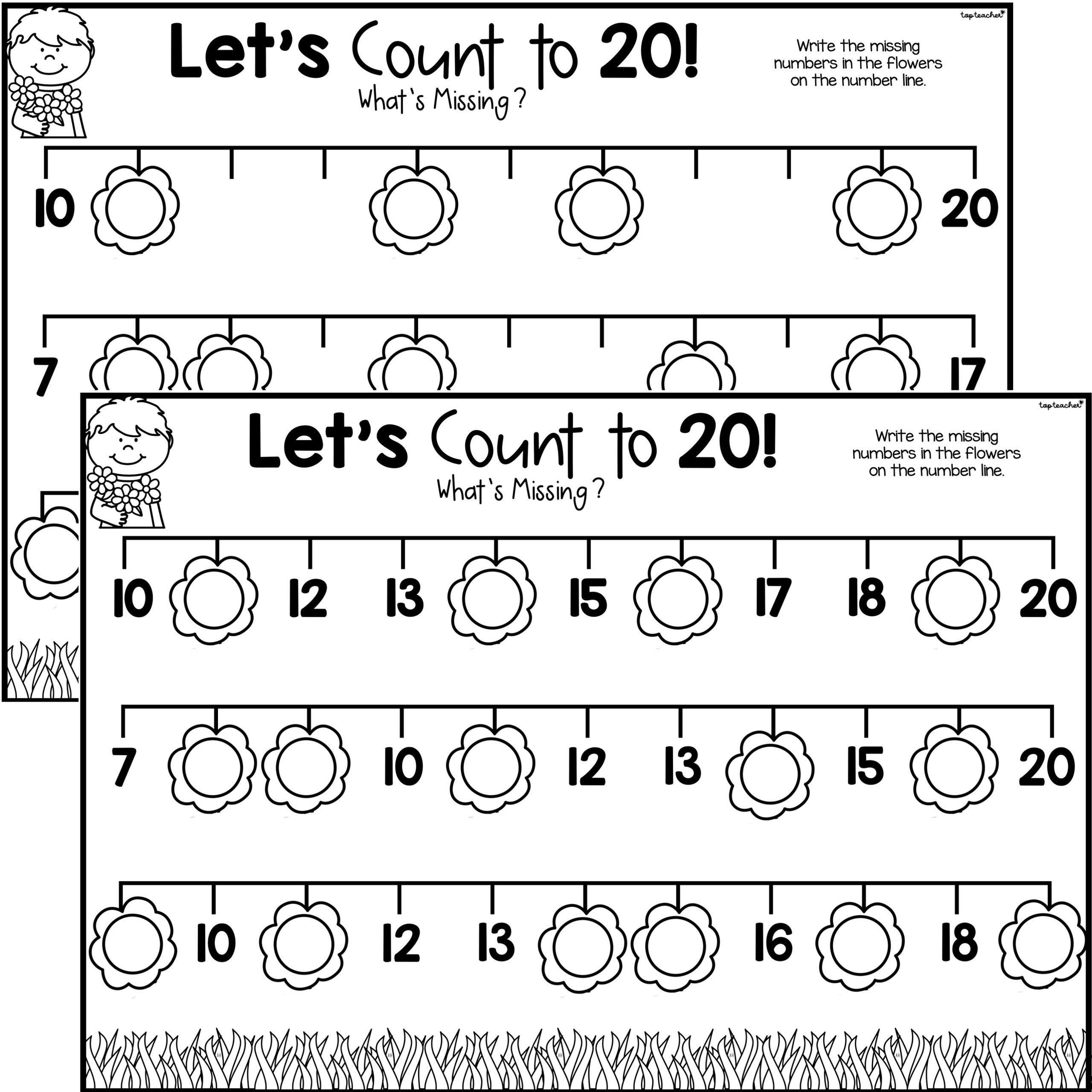 missing numbers 1-50 worksheets