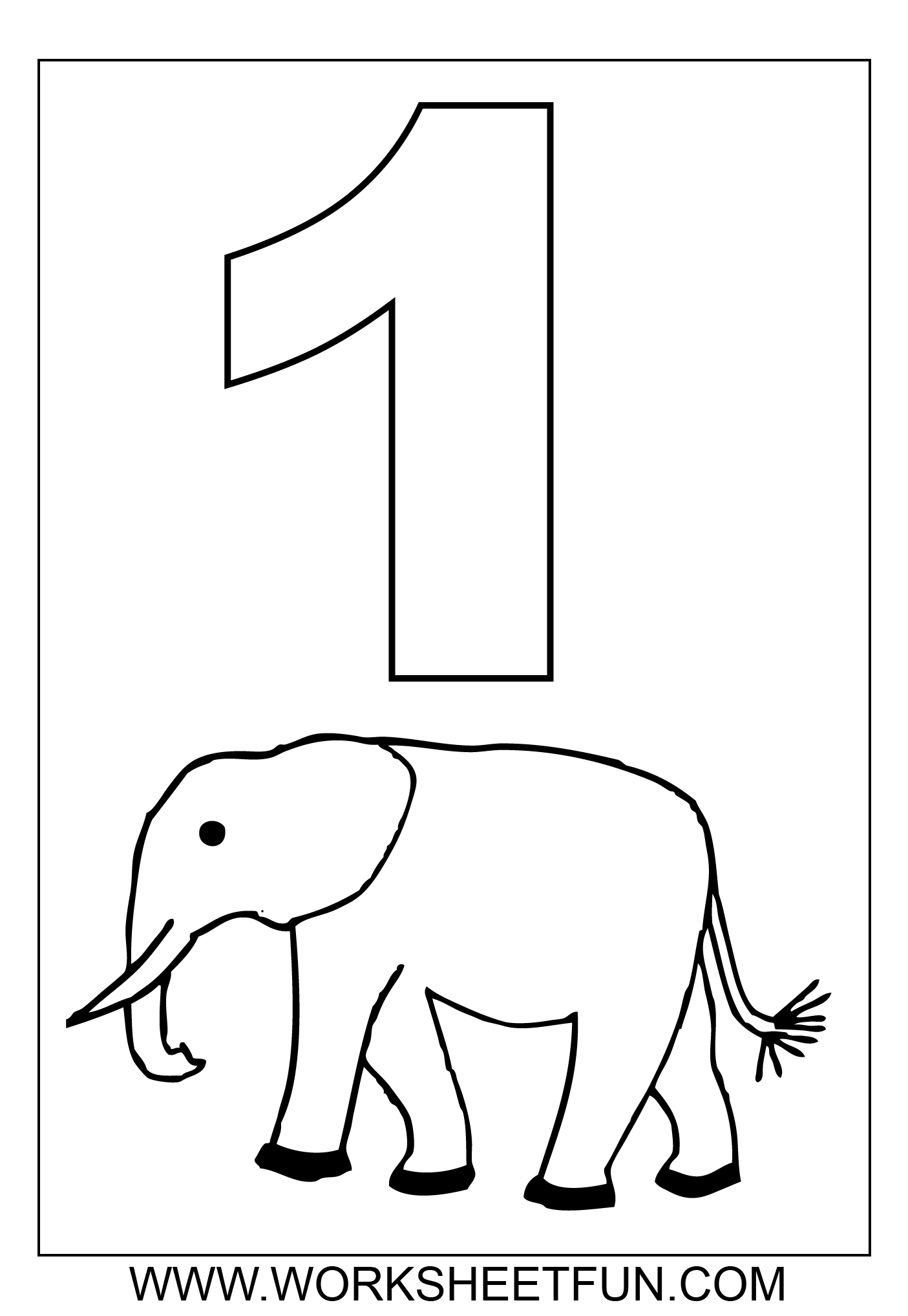 coloring numbers worksheet