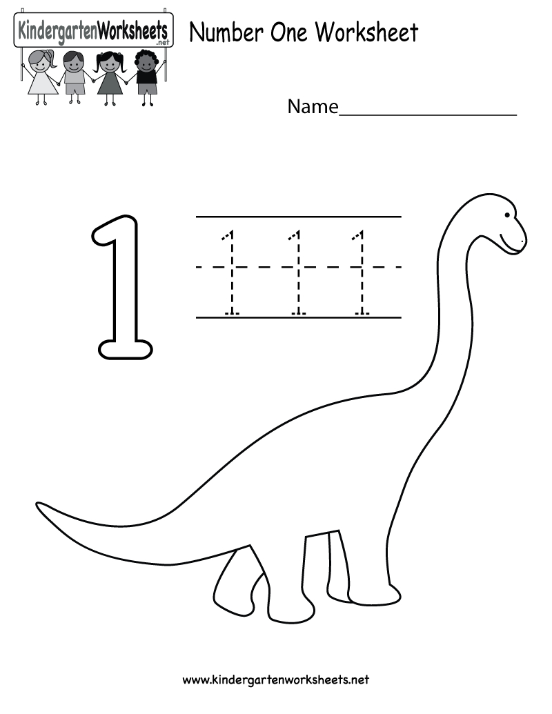 Number One Worksheet Preschool Printable Activities Printable Worksheets