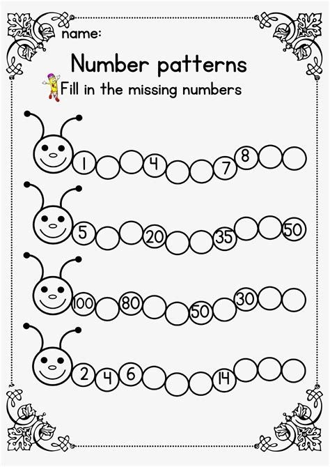 Number Patterns Worksheets At Azaleajacelyn In 2024 Number Patterns 