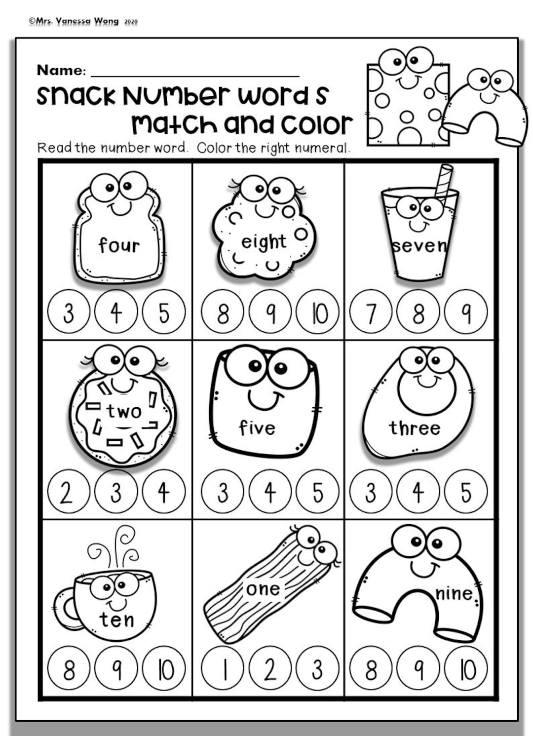 Numbers 1 10 Kindergarten Worksheets Kindergarten Worksheets