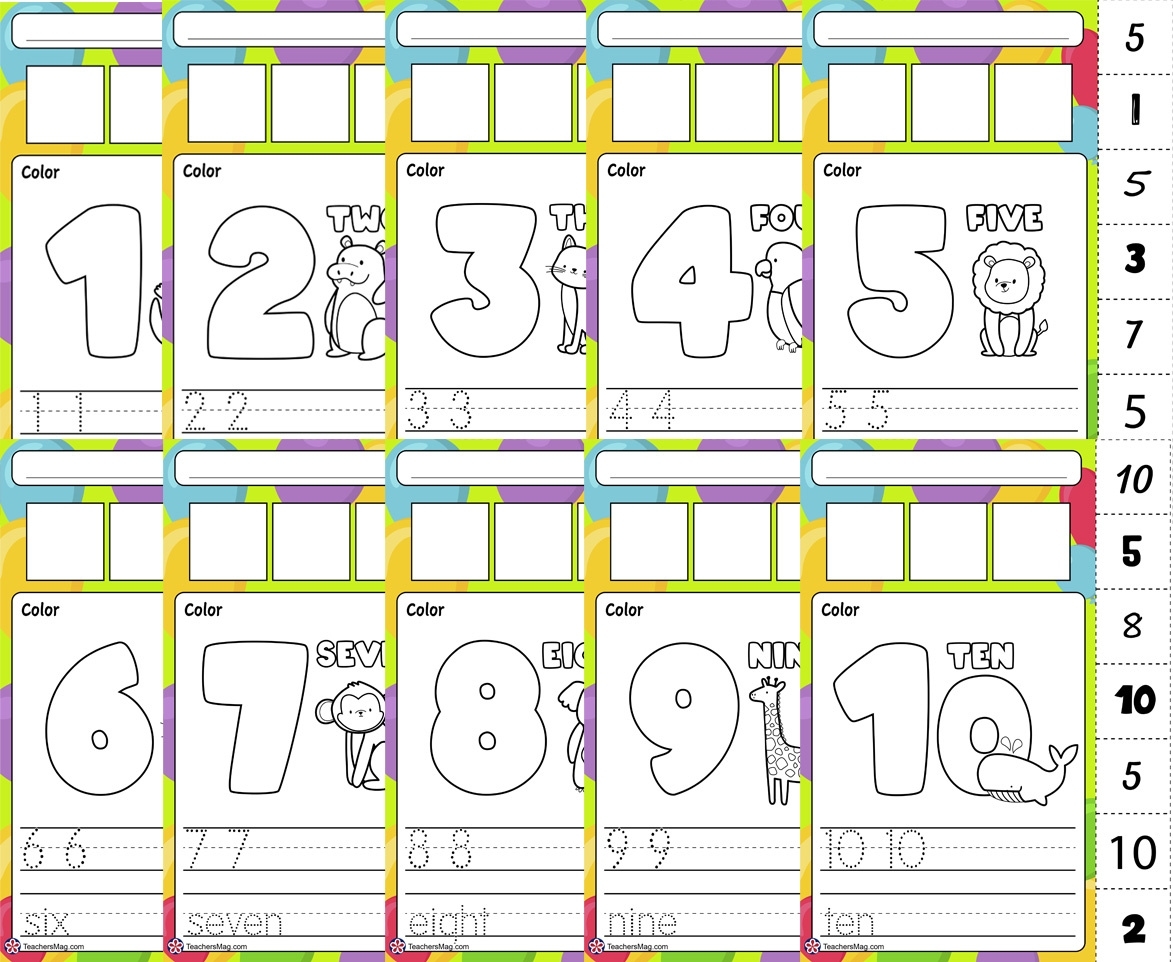 Numbers 1 10 Kindergarten Worksheets Kindergarten Worksheets