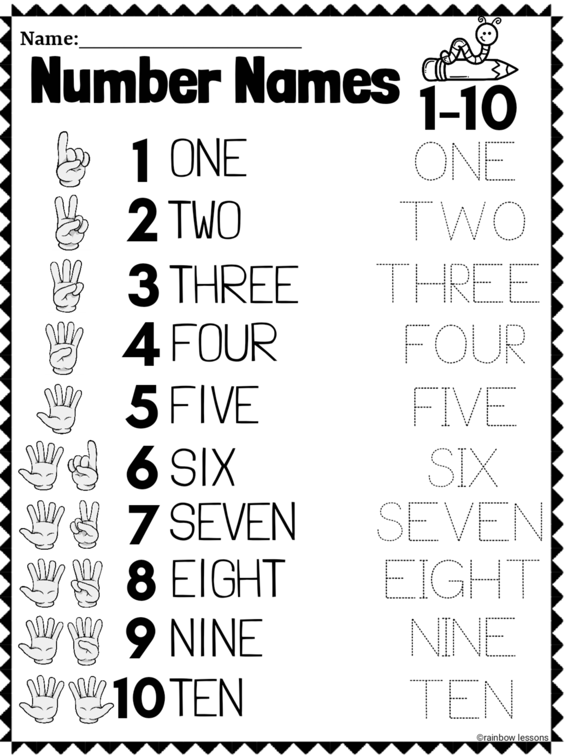 Numbers 1 20 Worksheets Spring Math Worksheets Made By Teachers