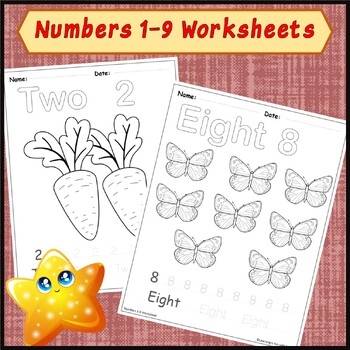 Numbers 1 9 Worksheet By Learning Is Fun With Sanae TPT