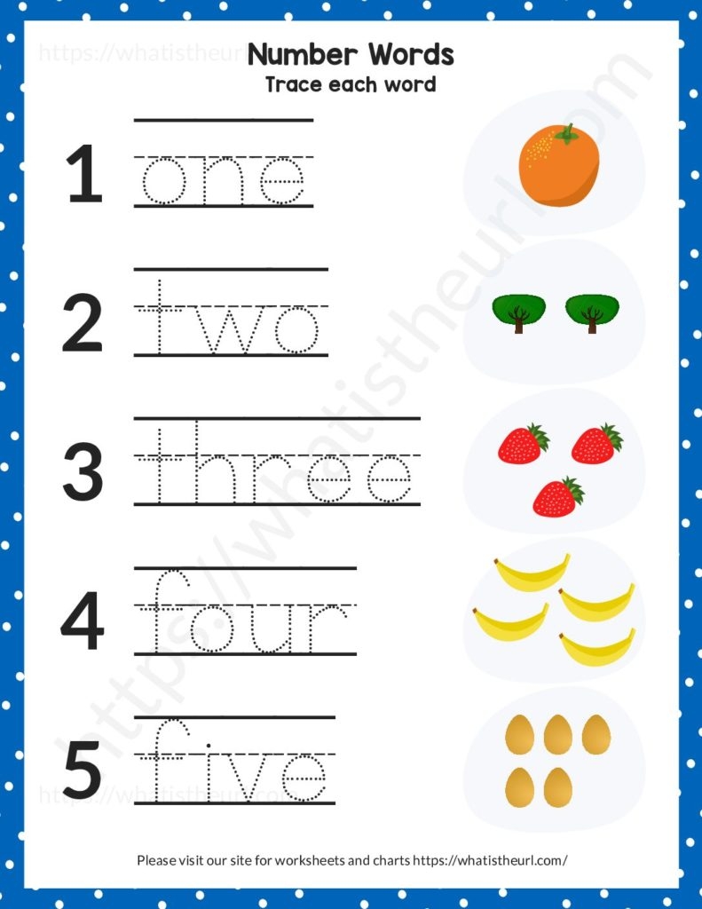 trace the numbers worksheet 1 to 10