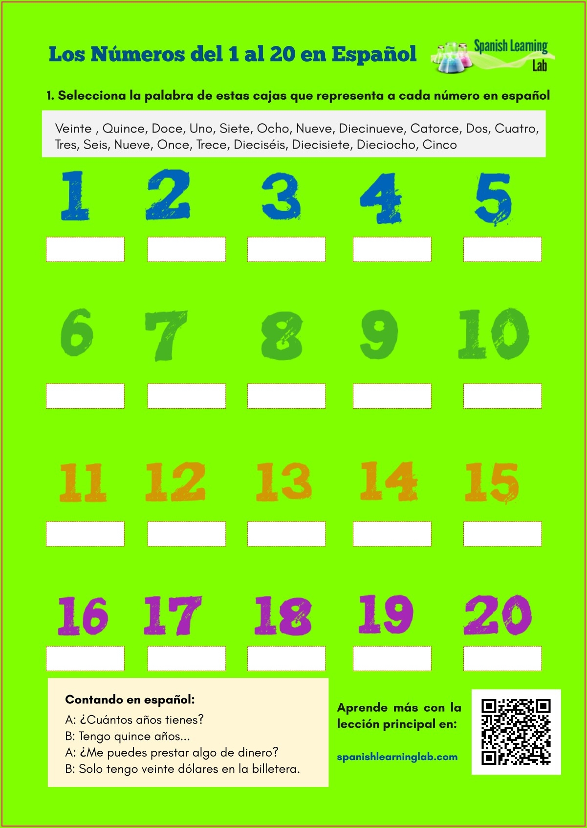 Numbers In Spanish Worksheet Pdf Worksheet Resume Examples