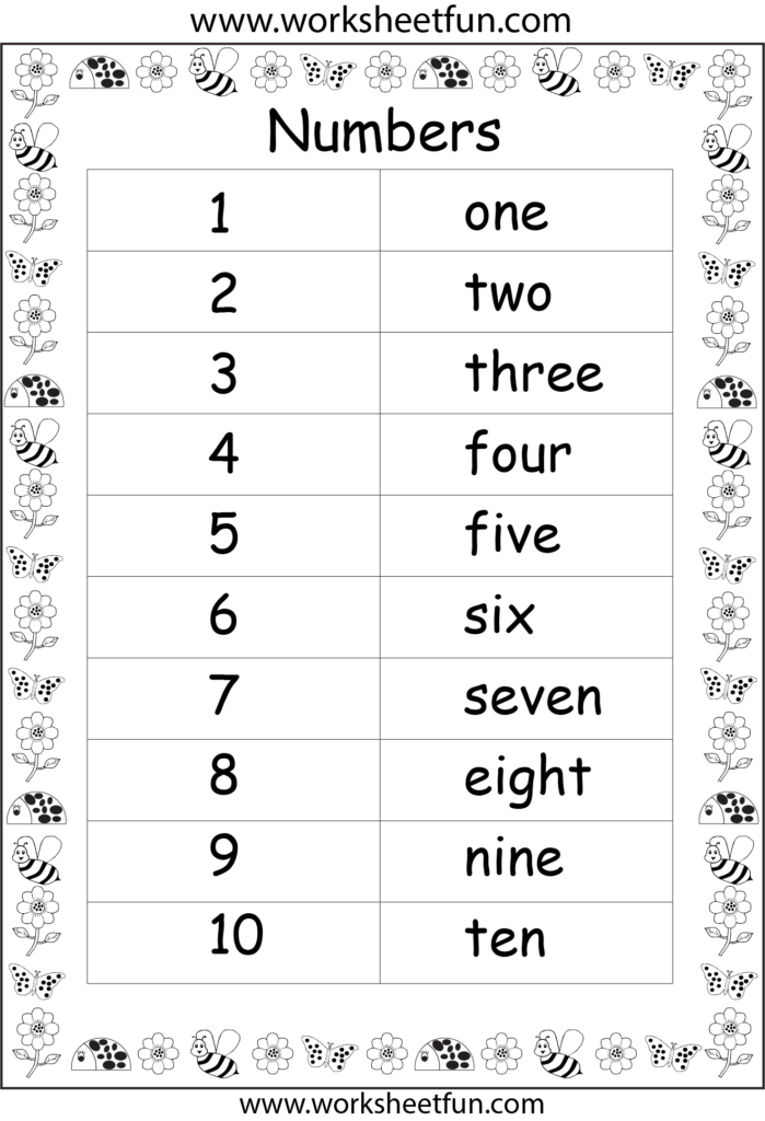 Numbers Into Words Worksheet AlphabetWorksheetsFree