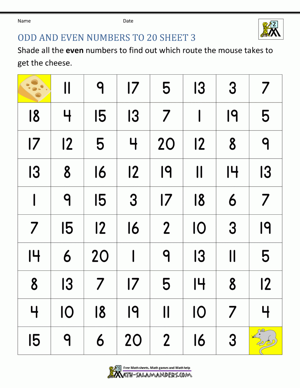 add and even numbers worksheet
