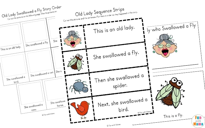 Old Lady Who Swallowed A Fly Activities Fun With Mama