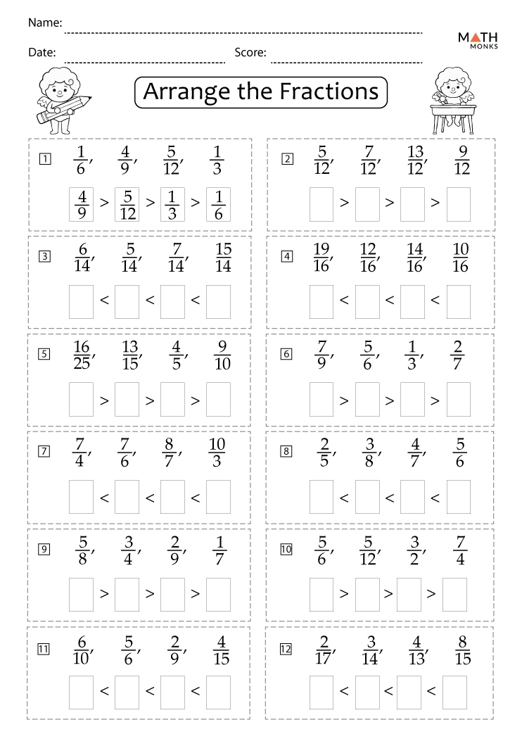 Ordering And Comparing Rational Numbers Worksheets Library