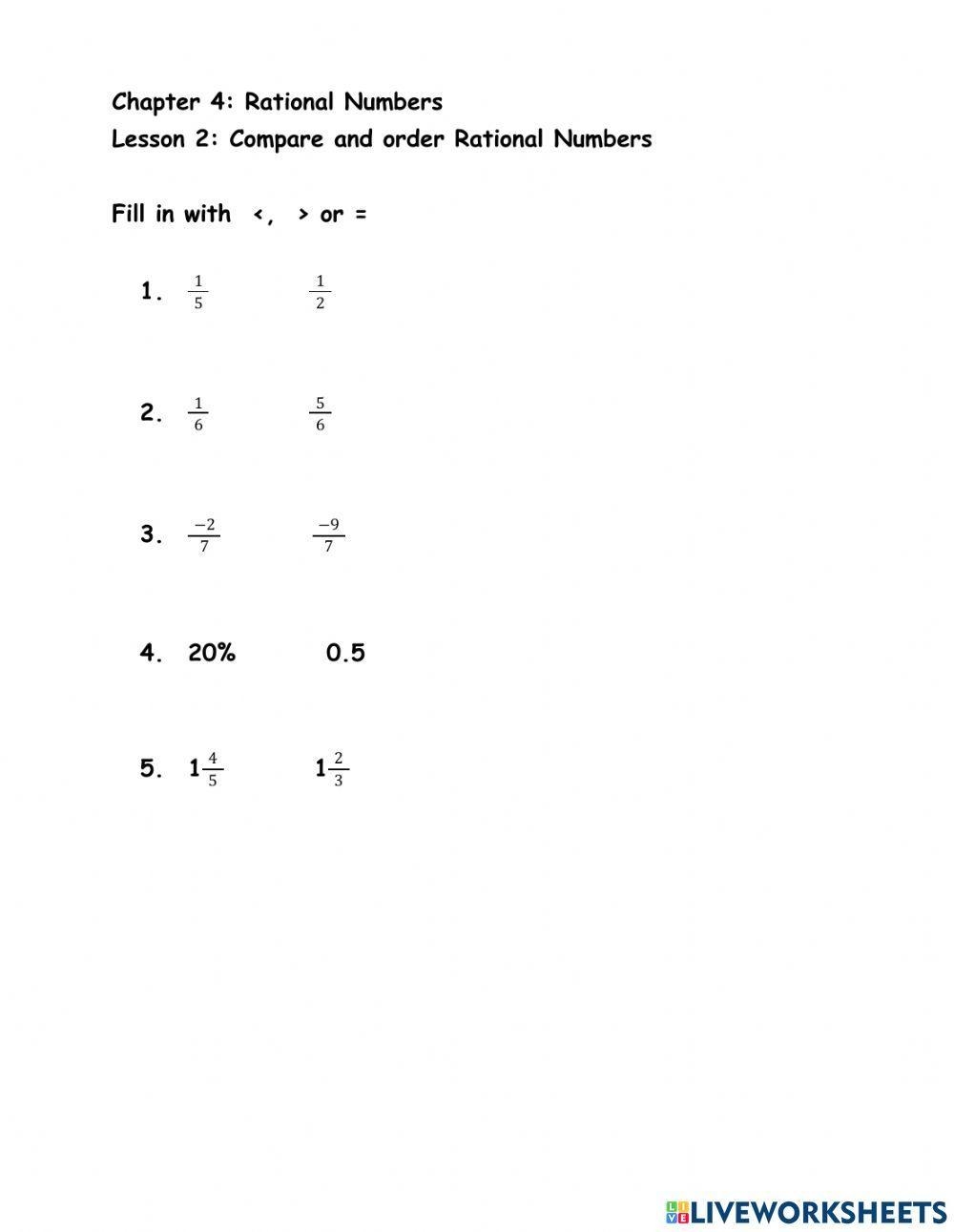 Ordering Integers Worksheet Math Monks Worksheets Library