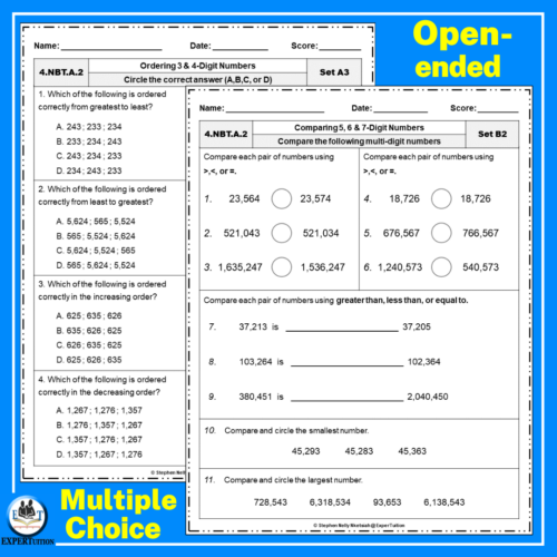 Ordering Numbers Worksheet For Grade 3 Live Worksheets Worksheets 